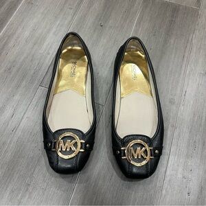 Michael Kors Black Leather‎ Flats